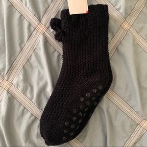 Black Grip Slipper Socks